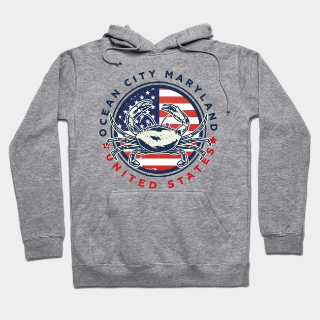 Ocean City Maryland United States Hoodie by Aldebaran